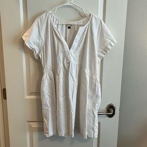 White Linen Dress